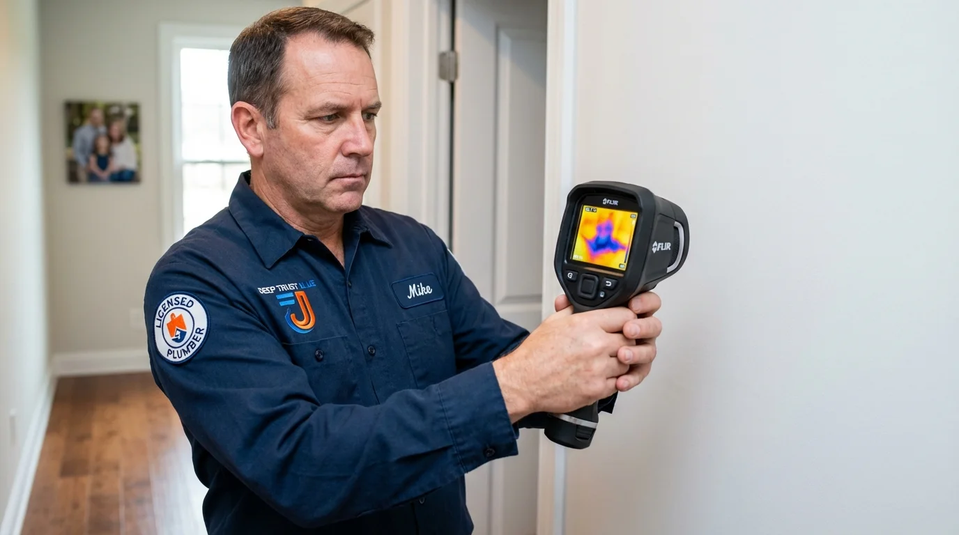 Thermal imaging leak detection by Johns Plumbing LLC in Manistee